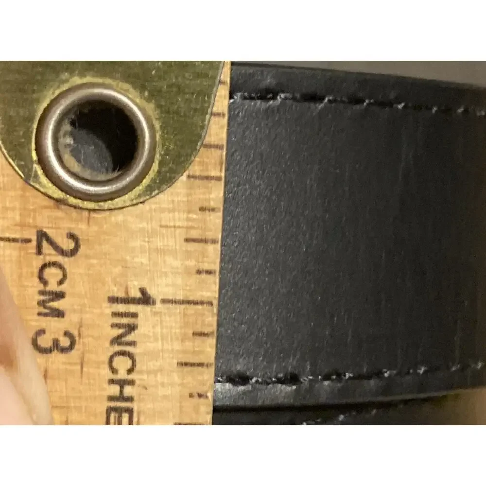Wrangler Black Genuine Leather Work Belt - Men's Size 38‎